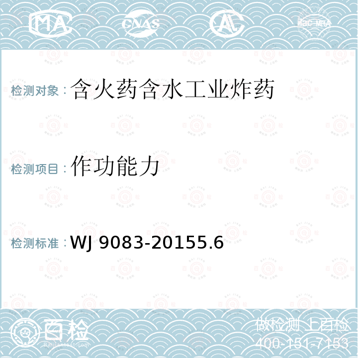 作功能力 J 9083-2015  W5.6