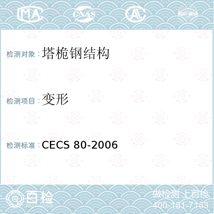 变形 变形 CECS 80-2006