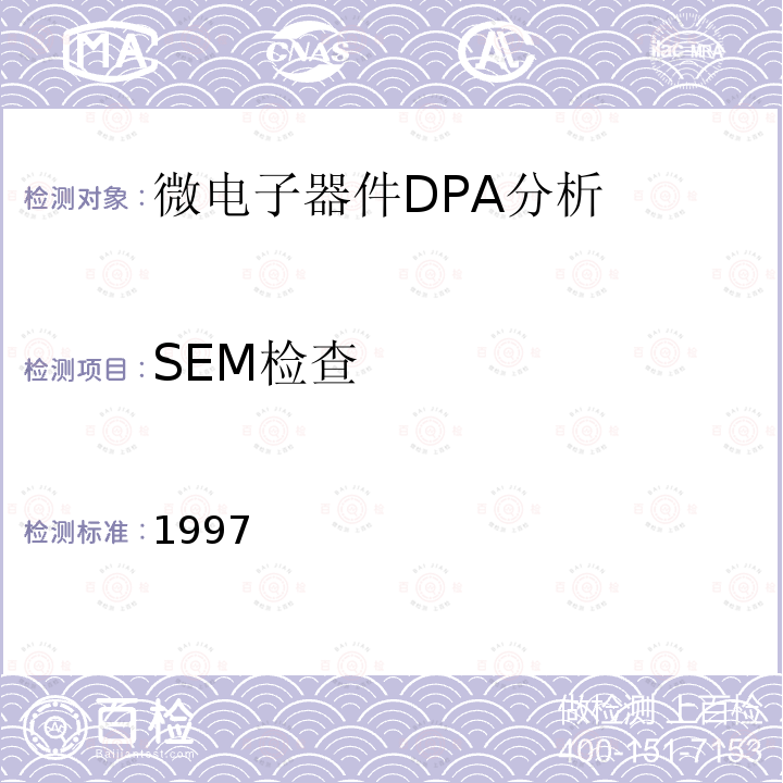 SEM检查 1997  