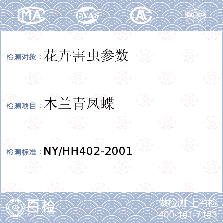 木兰青凤蝶 HH 402-2001  NY/HH402-2001