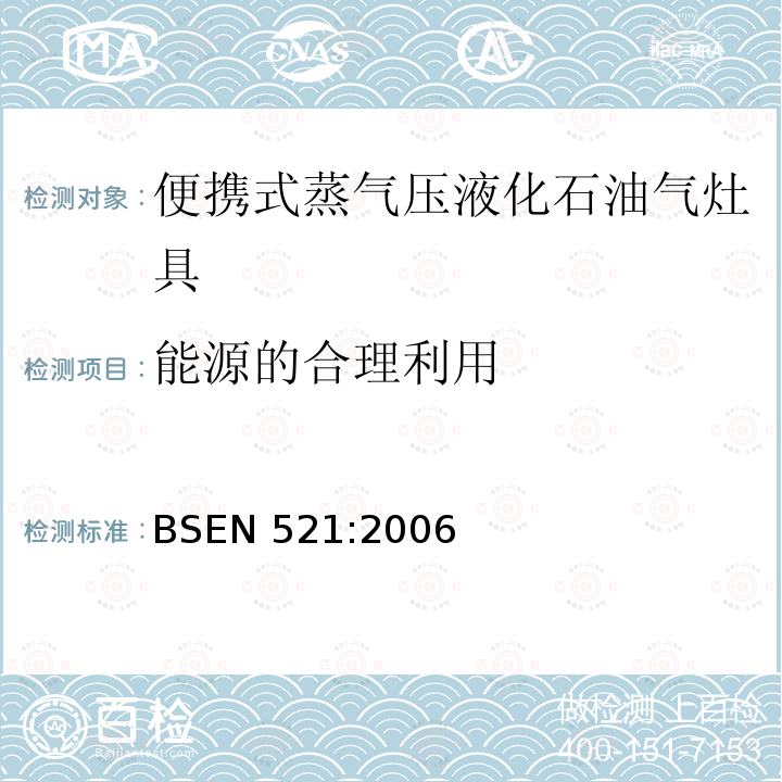 能源的合理利用 能源的合理利用 BSEN 521:2006