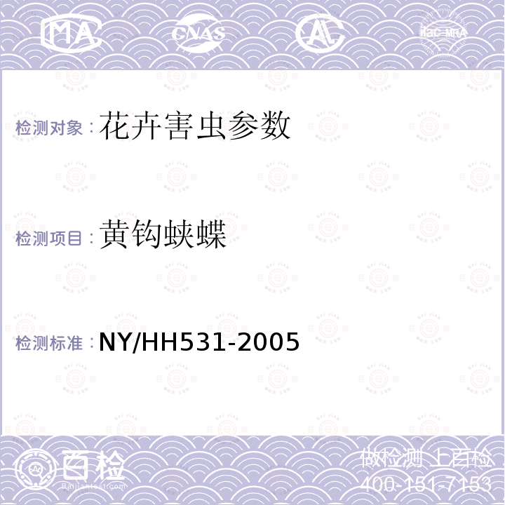 黄钩蛱蝶 HH 531-2005  NY/HH531-2005