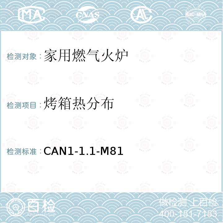 烤箱热分布 CAN1-1.1-M81  