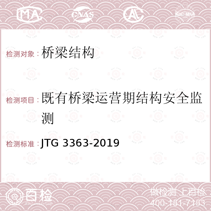 既有桥梁运营期结构安全监测 JTG 3363-2019 公路桥涵地基与基础设计规范(附条文说明)