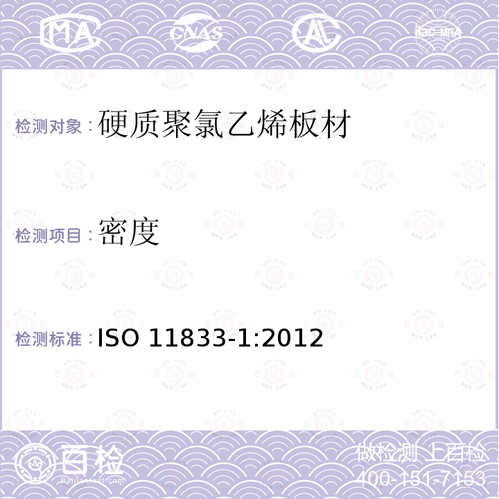 密度 ISO 11833-1:2012  