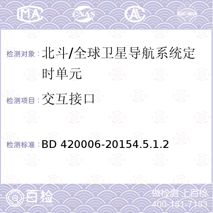 交互接口 交互接口 BD 420006-20154.5.1.2