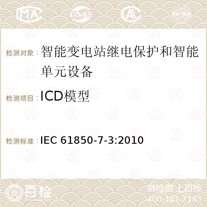 ICD模型 ICD模型 IEC 61850-7-3:2010