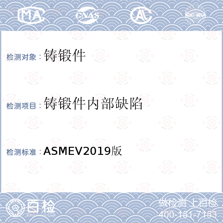 铸锻件内部缺陷 ASMEV 2019  ASMEV2019版