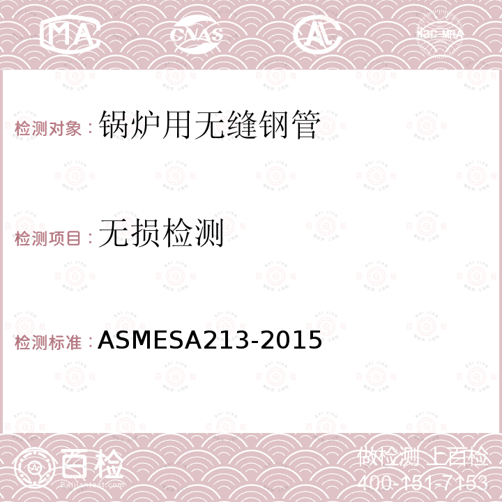 无损检测 ASMESA 213-2015  ASMESA213-2015