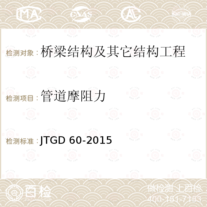 管道摩阻力 JTG D60-2015 公路桥涵设计通用规范(附条文说明)(附勘误单)