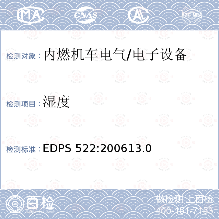 湿度 湿度 EDPS 522:200613.0