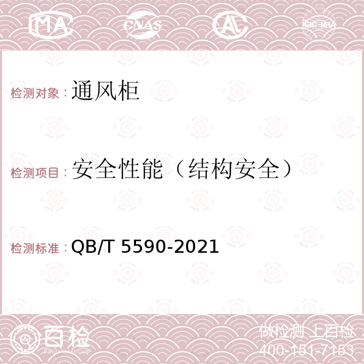 安全性能（结构安全） QB/T 5590-2021 婴幼儿床垫