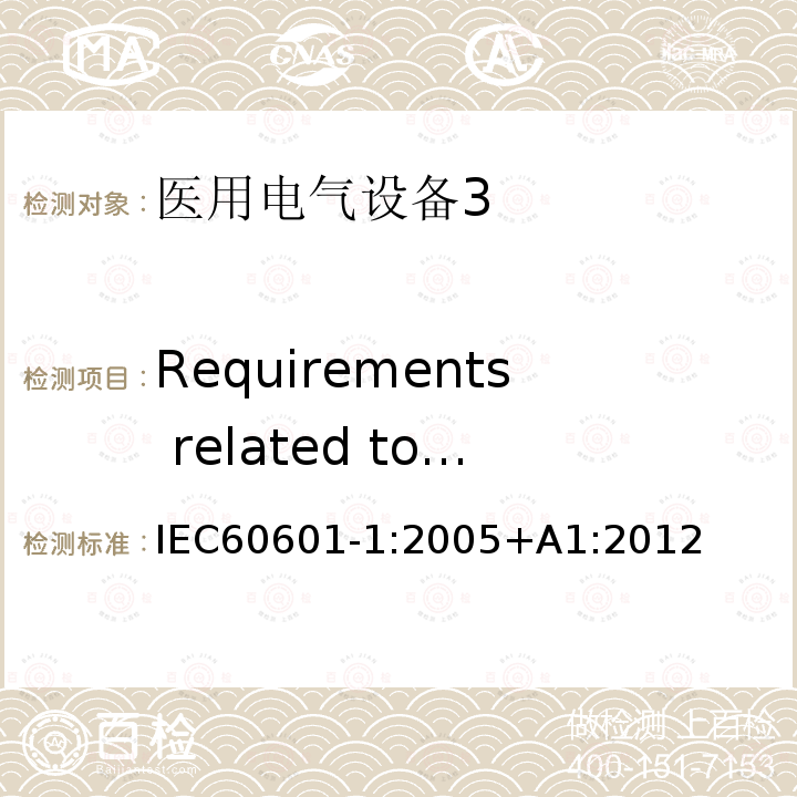 Requirements related to power sources Requirements related to power sources IEC60601-1:2005+A1:2012