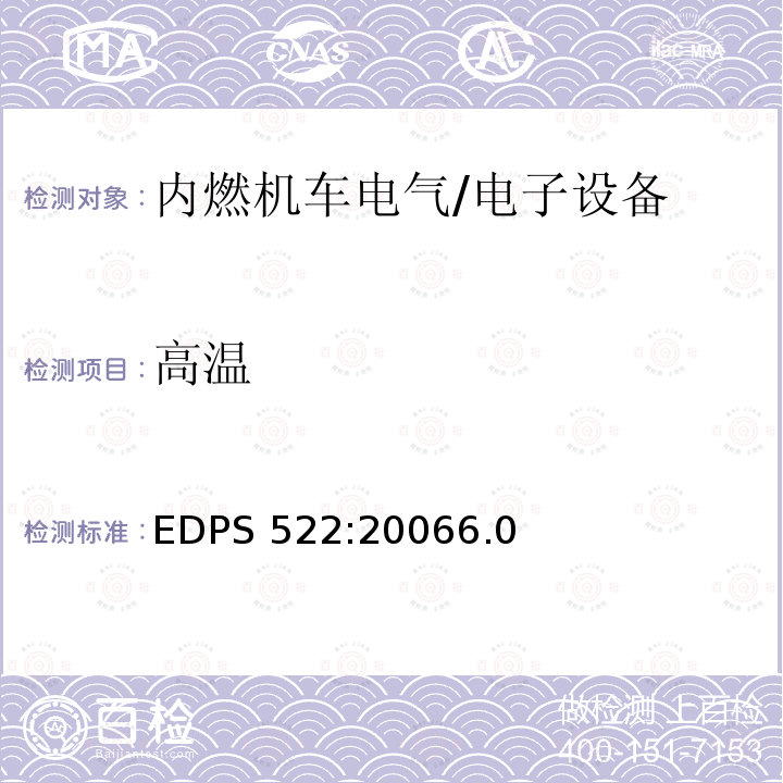 高温 EDPS 522:20066.0  