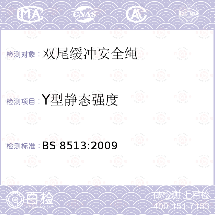 Y型静态强度 Y型静态强度 BS 8513:2009