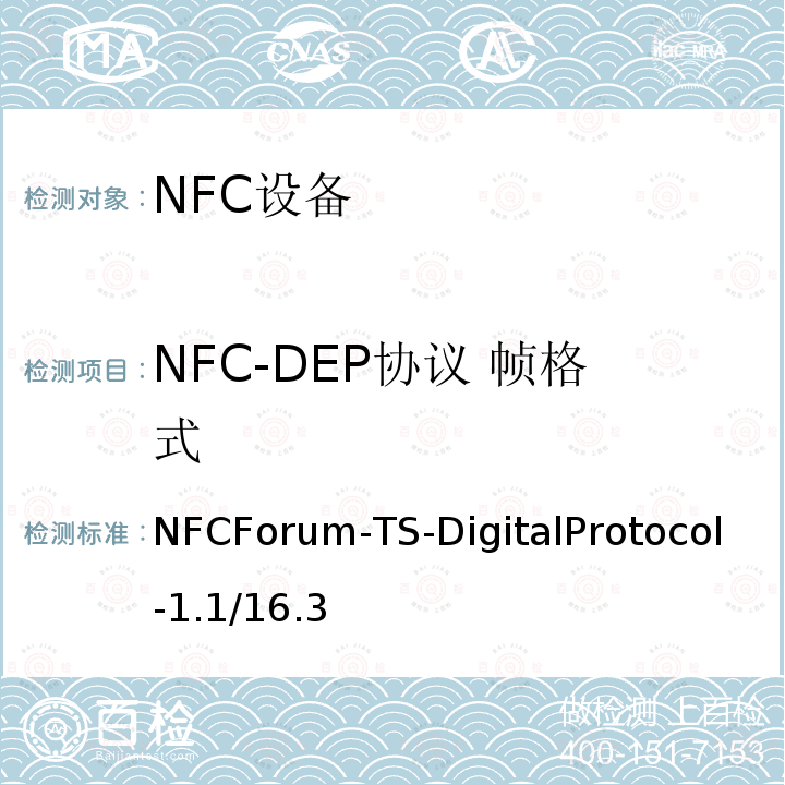 NFC-DEP协议 帧格式 NFC-DEP协议 帧格式 NFCForum-TS-DigitalProtocol-1.1/16.3