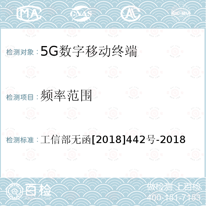 频率范围 工业和信息化部关于同意中国电信集团有限公司使用3400-3500MHZ频率用于第五代移动通信系统实验的批复 工信部无函[2018]442号 工业和信息化部关于同意中国电信集团有限公司使用3400-3500MHz频率用于第五代移动通信系统实验的批复 工信部无函[2018]442号-2018