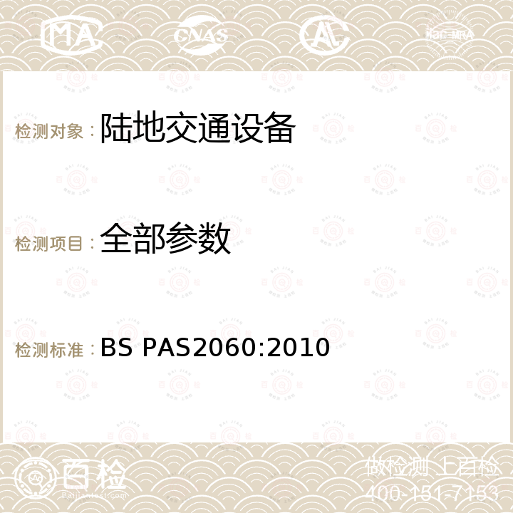 全部参数 BS PAS2060:2010 碳中和证明规范 