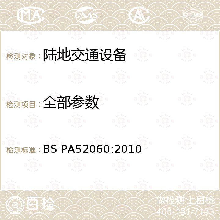 全部参数 碳中和证明规范 BS PAS2060:2010