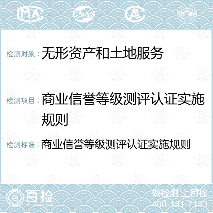 商业信誉等级测评认证实施规则 商业信誉等级测评认证实施规则 