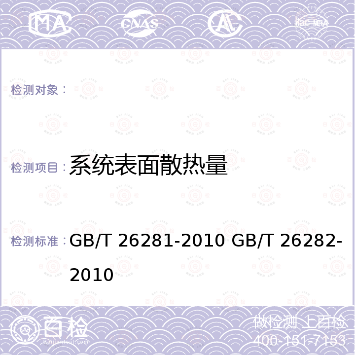 系统表面散热量 水泥回转窑热平衡、热效率、综合能耗计算方法 水泥回转窑热平衡测定方法 GB/T 26281-2010 GB/T 26282-2010