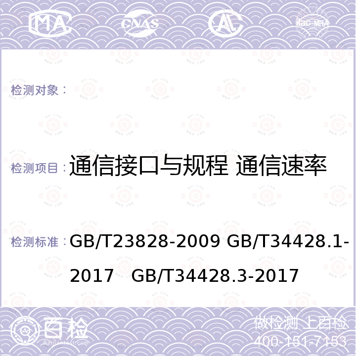 通信接口与规程 通信速率 GB/T 23828-2009 高速公路LED可变信息标志