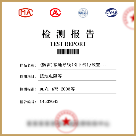 (防雷)接地导线(引下线)/装置/网检测