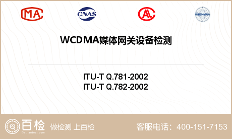 WCDMA媒体网关设备检测