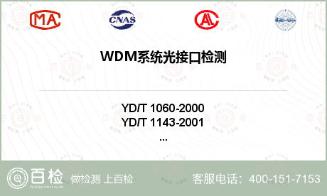 WDM系统光接口检测