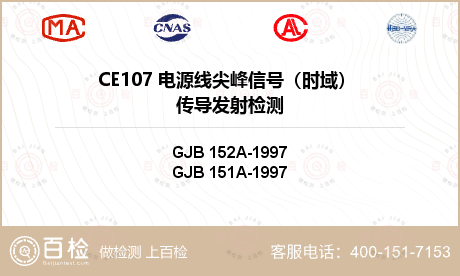 CE107 电源线尖峰信号（时域