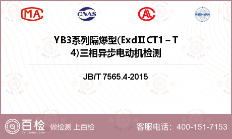 YB3系列隔爆型(ExdⅡCT1～T4)三相异步电动机检测