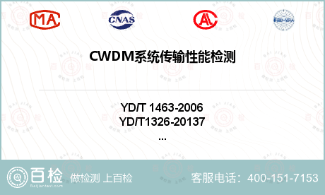 CWDM系统传输性能检测