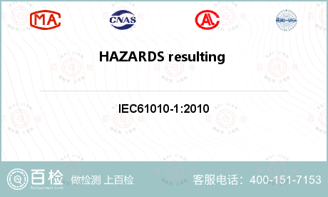 HAZARDS resulting from application检测