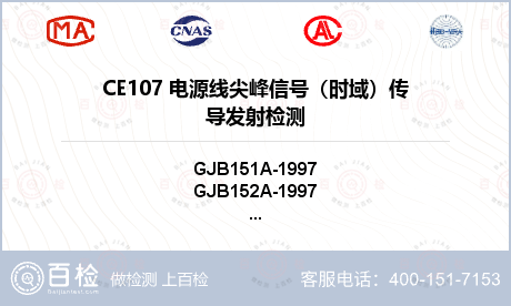 CE107 电源线尖峰信号（时域