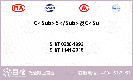 C<Sub>5</Sub>及C<Sub>5</Sub>以上烃类检测