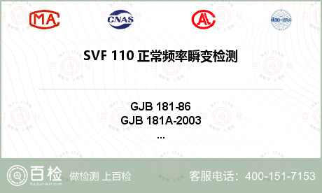 SVF 110 正常频率瞬变检测