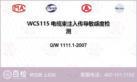 WCS115 电缆束注入传导敏感度检测
