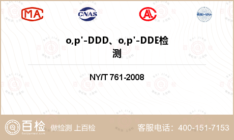 o,p'-DDD、o,p'-DDE检测