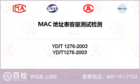 MAC 地址表容量测试检测
