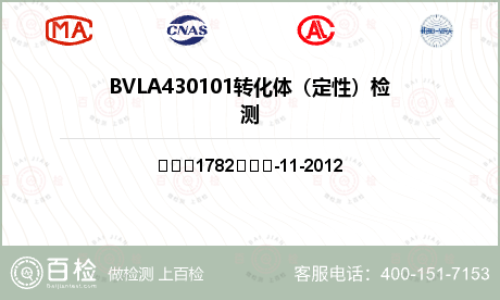 BVLA430101转化体（定性