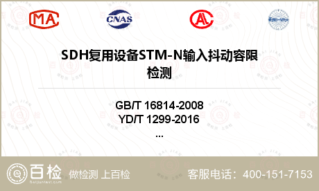 SDH复用设备STM-N输入抖动