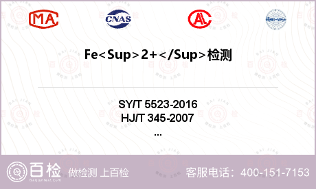 Fe<Sup>2+</Sup>检测
