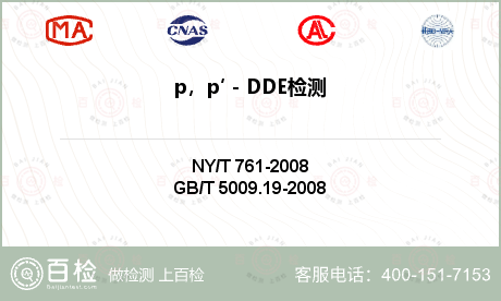 p，p′－DDE检测