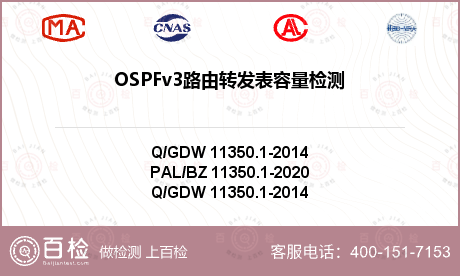 OSPFv3路由转发表容量检测