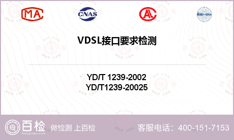 VDSL接口要求检测