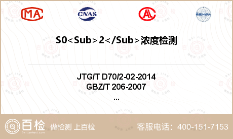 S0<Sub>2</Sub>浓度