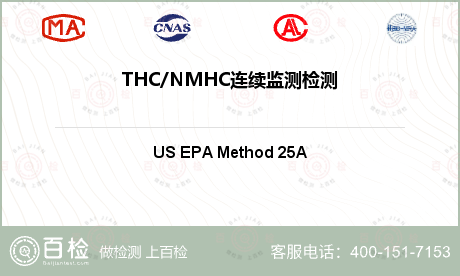 THC/NMHC连续监测检测