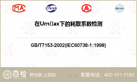 在Um‑ax下的耗散系数检测