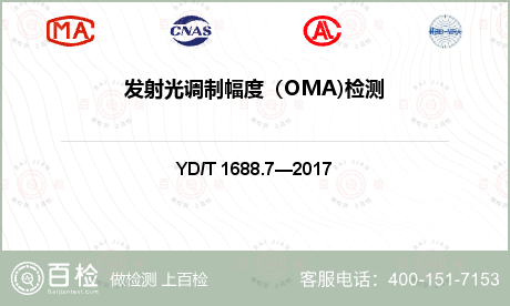 发射光调制幅度（OMA)检测