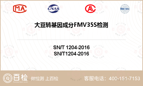 大豆转基因成分FMV35S检测